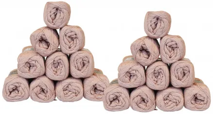 Mayflower Cotton 8/4 Garnpaket Unicolor 1489 Dammrosa - 20 st - Mayflower Cotton 8/4 Garnpaket Unicolor 1489 Dammrosa - 20 st