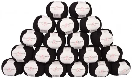 Infinity Hearts Rose 8/4 Garnpaket Enfärgad 01 Svart - 20 st - Infinity Hearts Rose 8/4 Garnpaket Enfärgad 01 Svart - 20 st