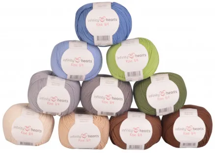 Infinity Hearts Rose 8/4 Garnpaket 04 Naturens färger - 10 st - Garnpaket 04 Naturens färger