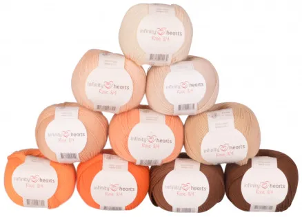 Infinity Hearts Rose 8/4 Garnpaket 29 Bruna och Orangefärgade Nyanspaket - 10 st - Bruna och Orangefärgade Nyanspaket