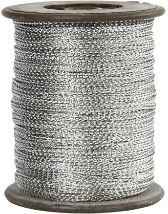 Tråd, silver, tjocklek 0,5 mm, 100 m/1 rulle.
