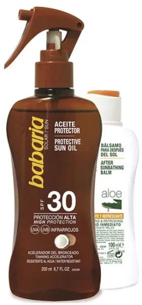 Babaria - Solvård Set Protective Coconut Oil SPF30 & After Sun